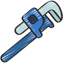 llave de tubo icon