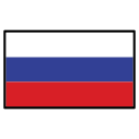 RU Russia Flag Icon, Public Domain World Flags Iconpack