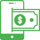 dinero digital icon