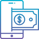 dinero digital icon