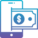 dinero digital icon