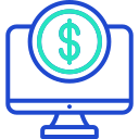 dinero digital icon