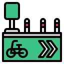 carril de bicicletas icon