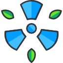 energía nuclear icon