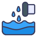 la contaminación del agua icon