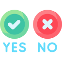 Yes No icon PNG and SVG Vector Free Download