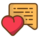 mensaje de amor icon