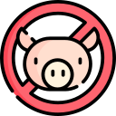 geen varkensvlees icoon