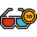 gafas 3d icon