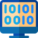 código binario icon