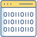 código binario icon