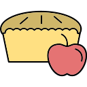 pie de manzana icon