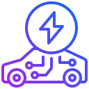 Electric car icon