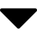 freccia triangolare riempita verso il basso icona
