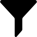 simbolo dello strumento riempito di filtro icona