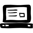 herramienta dibujada a mano por computadora icon