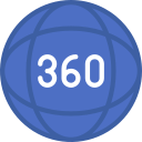 video 360 icon