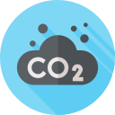 emisión de co2 icon