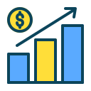 gráfico de crecimiento icon