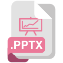 formato de archivo pptx icon