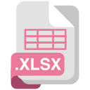 formato de archivo xlsx icon