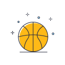 pelota de baloncesto icon