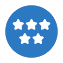 cinco estrellas icon