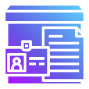 tarjeta de identificación icon