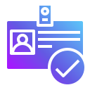 tarjeta de identificación icon