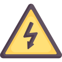 signe de danger électrique icon