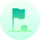 bandera de golf icon