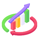 tabla de crecimiento icon