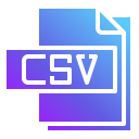 archivo csv icon