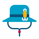 sombrero de pesca icon