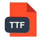 extension ttf Icône
