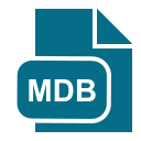 formato de archivo mdb icon