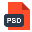 extensión psd icon