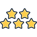 estrelas de avaliação 