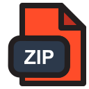 formato de archivo zip icon