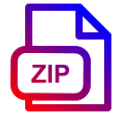 formato de archivo zip icon