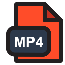 extensión mp4 icon