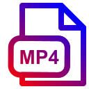 extensión mp4 icon