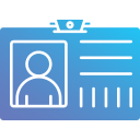 tarjeta de identificación icon