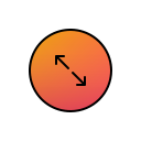 flecha diagonal icon