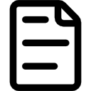 dateikontur mit textzeilen und einer gefalteten ecke icon