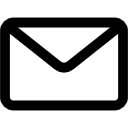 New email outlined envelope back icon