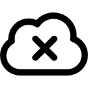 botón eliminar de la nube icon
