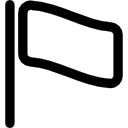 bandera de contorno rectangular 