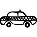 taxi handgezeichnetes fahrzeug icon