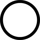 contorno del cerchio icona